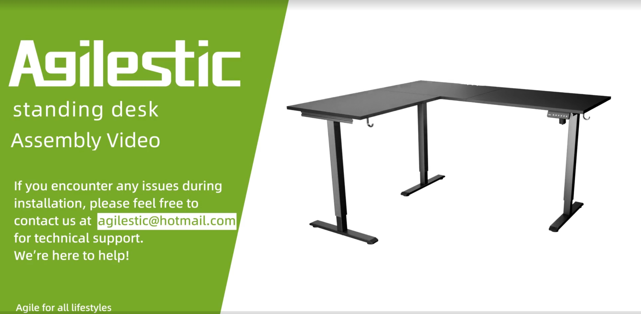 Amazon.com: Agilestic 59 Inch L Shaped Standing Desk Adjustable